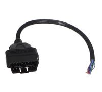 SIXTOL Mechanic Cable 28 | Cable de extensión OBD-II de 16 Pines Hembra | Cable de 30 cm | Dispositivo de diagnóstico | Flexibilidad | Mantenimiento del vehículo | Accesorios de Taller