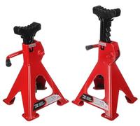 SIXTOL Mechanic Car Stand Pro 2T - Soportes para Coche (2 Unidades, Capacidad de Carga de 2 toneladas, Altura Regulable, Estructura de Acero Robusta)
