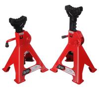 SIXTOL Mechanic Car Stand Pro 3T - Soportes para Coche (2 Unidades, Capacidad de Carga de 3 toneladas, Altura Regulable, Estructura de Acero Robusta)