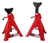 SIXTOL Mechanic Car Stand Pro 6T - Soportes para Coche (2 Unidades, Capacidad de Carga de 6 toneladas, Altura Regulable, Estructura de Acero Robusta)