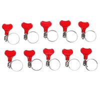 SIXTOL MECHANIC CONNECT 16-25mm | Abrazaderas para manguera con mango de mariposa | 10 piezas | abrazaderas de acero inoxidable | montaje sin herramientas | para mangueras y tubos