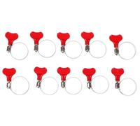 SIXTOL MECHANIC CONNECT 18-32 mm | Abrazaderas para manguera con mango de mariposa | 10 piezas | acero inoxidable | montaje sin herramientas | conexiones universales para manguera