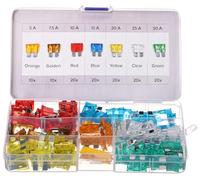 SIXTOL MECHANIC FUSE SET 1 | Juego de fusibles mecánicos | 1 juego de fusibles para coche | 5 A, 7,5 A, 10 A, 15 A, 20 A, 25 A, 30 A | 120 unidades | para coche, autocaravana, camión, motocicleta