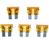 SIXTOL MECHANIC FUSE SET 5A | Juego de fusibles mecánicos | 5A | 100 fusibles estándar | para coches, autocaravanas, motocicletas