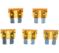 SIXTOL MECHANIC FUSE SET 5A | Juego de fusibles mecánicos | 5A | 100 fusibles estándar | para coches, autocaravanas, motocicletas