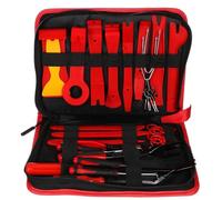 SIXTOL Mechanic Trim Set 38 | Kit de desmontaje multifunción para Revestimiento e Interior | 38 Piezas | Herramientas para carrocería e Interior | con Funda con Cremallera