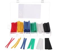 SIXTOL Mechanic Tube Set 128 | Juego de Tubos termorretráctiles, 128 Piezas, protección de Cables, Aislamiento, 2,5 hasta 13 mm, 6 Colores, Accesorios eléctricos, Universal