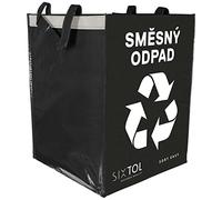 SIXTOL Sort Easy - Juego de bolsas con código de colores para residuos de mezcla surtidos, 36 l