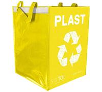 SIXTOL SORT EASY | práctico juego con bolsas codificadas por colores para plásticos surtidos de 36 l