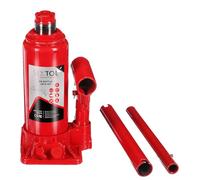 SIXTOL SX Bottle Jack 32T | Gato hidráulico de Sello | 32 toneladas | Compacto | Construcción de Acero | Resistente | Mantenimiento de vehículos | Camión | Remolque, Rojo, 16 t