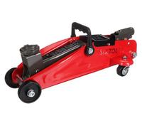 SIXTOL SX Jack Mini 2T Gato hidráulico móvil de Perfil bajo 2t | para Cambiar Ruedas de automóvil | sobre Ruedas | para Coches/vehículos | Rango de elevación 135 mm a 335 mm | Rojo