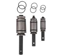 SIXTOL TAILPIPE 3 - Ampliadores de tubo de escape de 30 a 85 mm de diámetro, 3 unidades, acero al carbono/caucho de nitrilo