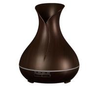 SIXTOL Vulcan Difusor de Aromas con LED | Color Madera Oscura 350ml