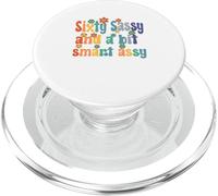 Sixty Sassy and a bit Smart Assy 60th Birthday Women Mom PopSockets PopGrip para MagSafe