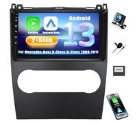 SIXWIN 2+64G Android 13 Radio Coche para Mercedes-Benz B-Class/A-Class 2008-2011 con CarPlay&Android Auto,9 Pulgadas Pantalla Táctil con Bluetooth/WiFi/GPS/FM/RDS/USB con Cámara Trasera