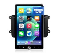 SIXWIN 2+64G Pantalla Golf 5 para VW Passat Seat Skoda y etc, Compatible Wireless CarPlay y Wired Android Auto,10.4 Pulgadas Pantalla táctil giratoria eléctrica con WiFi/GPS/Bluetooth/FM/Mirror Link