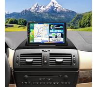SIXWIN 4+128G Android 15 Radio Coche para BMW X3 E83 (2004-2012) con CarPlay&Android Auto&Mirrorlink,9 Pulgadas Pantalla Táctil con Bluetooth/WiFi/GPS/FM/RDS/USB+AHD Cámara