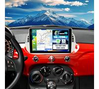 SIXWIN 4+128G Android 15 Radio Coche para FIAT 500 2007-2015 con CarPlay&Android Auto, 9 Pulgadas Pantalla Táctil con Bluetooth/WiFi/GPS/FM/RDS/USB+AHD Cámara