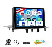SIXWIN 4+64 G Android 15 Radio de Coche para Renault Megane 3 2009-2014 con Wireless CarPlay/Android Auto,Pantalla 9'' HD Radio con WiFi/GPS,Mirror Link, Bluetooth 5.0,FM/RDS,EQ Cámara Trasera