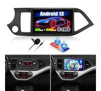 SIXWIN 4+64G 8-Core Android 13 Radio Coche para KIA Picanto 2012-2016 con CarPlay Android Auto DSP,9 Pulgadas Pantalla Táctil,1280 * 720,con GPS WiFi BT USB FM RDS Radio
