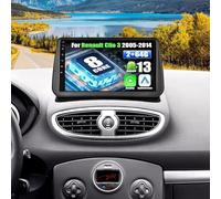 SIXWIN 4+64G 8-Core Android 13 Radio Coche para Renault Clio 3th 2005-2014 con CarPlay Android Auto DSP,9 Pulgadas Pantalla Táctil,1280 * 720,con GPS WiFi Bluetooth 5.0 USB FM RDS Radio