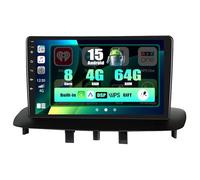 SIXWIN 4+64G 8-Core Android 15 Radio Coche para Renault Megane 3 Export 2009-2014 con CarPlay Android Auto DSP,9 Pulgadas Pantalla Táctil,1280 * 720,con GPS WiFi BT USB FM RDS Radio