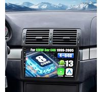 SIXWIN 4+64G Android 13 Radio Coche para BMW 3er E46 1999-2005, con CarPlay Android Auto DSP,9 Pulgadas Pantalla Táctil,1280 * 720,con GPS WiFi BT USB FM RDS Radio Mirror Link