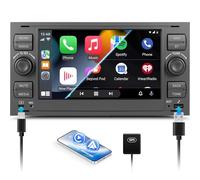 SIXWIN 4+64G Android 13 Radio Coche para Ford Transit Fiesta C/S-MAX Galaxy Mondeo Fusion Kuga con CarPlay&Android Auto,7 Pulgadas Pantalla Táctil con Bluetooth 5.0 /WiFi/GPS/FM/RDS/USB/Type-C 32EQ