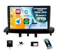 SIXWIN 4+64G Android 13 Radio Coche para Renault Megane 3 2008-2014 con CarPlay&Android Auto&Mirror Link,9 Pulgadas Pantalla Táctil con Bluetooth/WiFi/GPS/FM/RDS/USB 32EQ