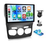 SIXWIN 4+64GB Android 15 Radio Coche para Citroën C4L C4 DS4 2013-2017 - 10.1 Pulgadas HD Pantalla Táctil, Wireless CarPlay, Android Auto, Mirror Link, WiFi, GPS, Bluetooth 5.0, FM/RDS, 32EQ + Cámara