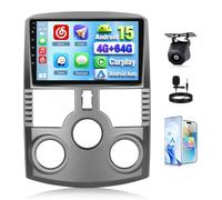 SIXWIN 4+64GB Android 15 Radio Coche para Daihatsu Terios 2006-2016 - 9 Pulgadas HD Pantalla Táctil, Wireless CarPlay, Android Auto, Mirror Link, WiFi, GPS, Bluetooth 5.0, FM/RDS, 32EQ + Cámara