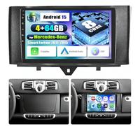 SIXWIN 4GB+64GB Android 13 Radio de Coche para Mercedes-Benz Smart Fortwo 2011-2015 Integrado CarPlay Android Auto DSP GPS, 9” IPS 2.5D Touch Screen,1280 * 720,con WiFi BT USB FM RDS Mirror Link