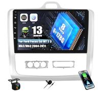 SIXWIN 6+128G 8-Core Android 13 Radio Coche para Ford Focus Exi MT 2 3 Mk2/Mk3 2004-2011 con CarPlay Android Auto DSP, 9 Pulgadas Pantalla Táctil,1280 * 720,con GPS WiFi Bluetooth FM RDS 2USB