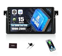 SIXWIN 8-Core 4+64G Android 15 Radio Coche para BMW 3er E46 1999-2005, con CarPlay Android Auto DSP,9 Pulgadas Pantalla Táctil,1280 * 720,con GPS WiFi BT USB FM RDS Radio Mirror Link