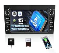 SIXWIN 8-Core 4+64G Android 15 Radio Coche para Opel Corsa d/Astra h/Zafira b/Meriva con CarPlay Android Auto DSP,7 Pulgadas Pantalla Táctil con WiFi GPS Bluetooth RDS/FM 32EQ Radio