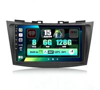 SIXWIN 8 Core 6+128GB Android 15 Radio de Coche para Suzuki Swift 2011-2017 Suzuki Ertiga 2012-2017 Integrado CarPlay Android Auto DSP GPS, 9” IPS 2.5D Touch Screen con WiFi BT USB FM RDS Mirror Link