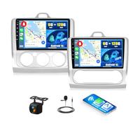 SIXWIN 8 Cores 6GB+128GB Android 15 Radio para Ford Focus Exi MT 2 3 Mk2/Mk3 2004-2011- 9'' Pantalla Táctil HD 1280x720, Wireless CarPlay/Android Auto, GPS, DSP, Bluetooth 5.0, Control Volante+Cámara