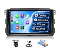 SIXWIN Autoradio para Mercedes Benz Smart 451 Fortwo 2005-2010, Pantalla Táctil IPS HD 9‘’, Radio con CarPlay y Android Auto, Mirror Link, Vi-Link, Bluetooth, FM RDS, DSP, USB, SWC+Cámara