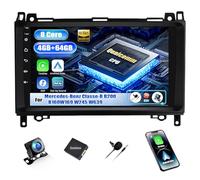 SIXWIN Qualcomm 8 Core 4+64G Android 15 Radio Coche para Mercedes Benz A Klasse W169 W245 Viano Vito W639 Sprinter con CarPlay&Android Auto,9 Pulgadas Pantalla Táctil con WiFi/GPS/Bluetooth/RDS/DSP