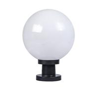 SixYi Exterior IP65 Impermeable Poste de jardín Luz Moderna Columna industrial Lámpara Globo esférico Bola Pilar Linterna Patio Paisaje Iluminación E27 Valla externa Cubierta Lámpara de mesa