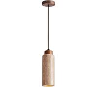 SIYANE Lámpara colgante de mármol clásica nórdica, foco de isla de cocina, lámpara colgante de techo lineal de piedra, lámpara colgante rústica LED, lámpara colgante individual pequeña moderna para do