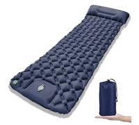 Siyecioa Colchón Hinchable Individual, Colchon Inflable Autoinflable, Ultraligera/Portátil Esterilla Camping con Almohada, Mejorado y Cómodo, Camping/Senderismo/Aventura (Azul)