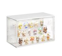 Siyecioa Vitrina Expositora para Colecciones con LED, Vitrina Acrílico Transparente Caja de Exhibición Cubo para Coleccionables, Figuras de Acción, Figuras en Miniatura Protección 36×22×18cm