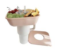 SiyecioaTazón de Merienda para Stanley Cup Vaso de 40 oz, Bandeja para Aperitivos de Stanley Cup Accesorios, Tazón de Refrigerio, Tazon para Refrigerios de Silicona de Aperitivos para Bandeja (rosa)