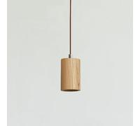 SIYGANK Lámpara Colgante de Madera de Granja Isla de Cocina Tubo Largo Colgante Lineal Accesorio de iluminación pequeña Mini lámpara Colgante de Techo lámpara rústica Vintage para Dormitorio Comedor