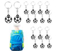 SIYINGSAERY 16 Mini Llaveros de Fútbol Llaveros para Regalo de Fiesta Llavero de Fútbol para Cumpleaños Llavero para Fiesta Infantil para Regalar a los Niños a los Aficionados