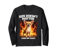 Size Doesn'T Matter Funny Dog Humor Small Dog Meme Manga Larga