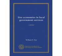 Size economies in local government services: a review