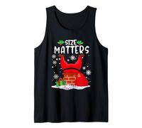 Size Matter Fat Santa Claus Chimney Funny Christmas Xmas Camiseta sin Mangas