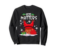 Size Matter Fat Santa Claus Chimney Funny Christmas Xmas Sudadera